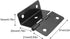 JCBIZ 4PCS Black Five-Hole Folding Hinge Shutter Hinge for Chest, Cabinet, Furniture