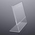 NIUBEE Acrylic Sign Holder 8.5x11 Inches 3 Pack Landscape Slant Back Clear Paper Frames for Office Display