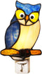 HUIMIEJU Colored Glass Owl Night Light, Children's Room Animal Night Light, Wall