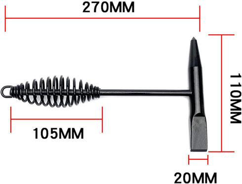 Welding Chipping Hammer with Coil Spring Handle for Cleaning Slag and Welding Residue