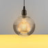 Sosoport Globe Glass Lamp Shade Replacement for Pendant Light Transparent Pendant Lamp Cover Decorative Replacement