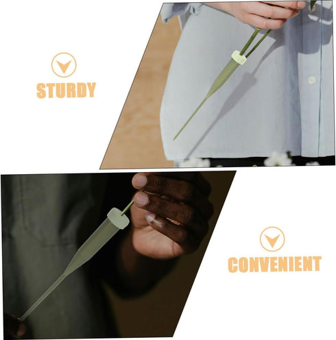 DECORNIJIA 100pcs Floral Water Tubes for Flower Arrangements Sturdy Plastic Vials for Fresh Flower Cuttings Optimal
