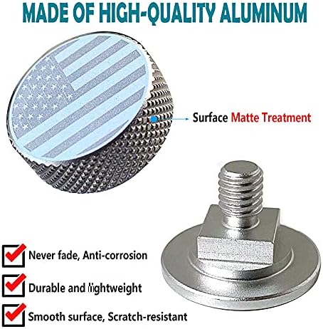 Welding Hood Pipeliner Helmet Fasteners-1Pair Silver Aluminum Helmet Pipeliner Headgear Replacement Parts Accessories Screws Flip Hood, Anti-Rust and Durable (Silver-gh) by KAYBOO