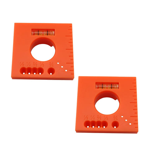 2pcs Mark Offset Ruler with Gradienter, 5 in 1 Multifunction Ruler for Woodworking and Parallel Lines