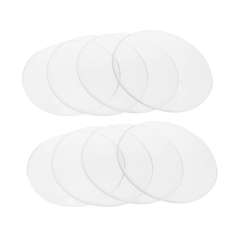 10pcs Laboratory Equipment Watch Glass, Round Glass for Laboratory Experiment, School Glasses Component