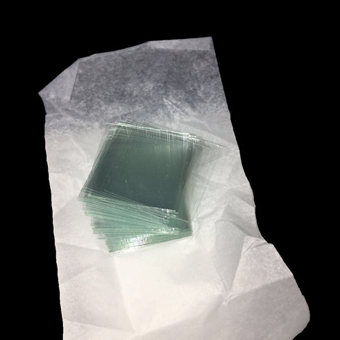 MUHWA - 50PCS Blank Microscope Slides and 100 PCS 22mmx22mm Square Cover Glass (7101 Non-Frosted)