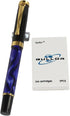 Gullor 500 Fountain Pen in Blue and Black with 5 Color Ink Cartridges
