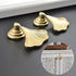 Generic Simple Leaf Furniture Hardware Drawer Cupboard Single Hole Handle Shoe Cabinet Bedside Table Fan-shaped Single