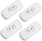 Inline Cord Switch - PLUSPOE 4-Pack On Off Button Control for Lamps and LED Lights