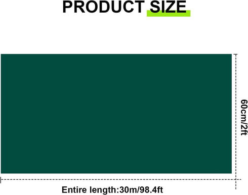 Tenceur Bulletin Board Paper, Fade Resistant Paper Roll for School Classroom Decor (Green, 24 Inches X 98 ft)