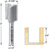 Amana Tool 45228 Carbide Tipped Straight Plunge, High Production 5/8 Dia x 3/4 x 1/4"