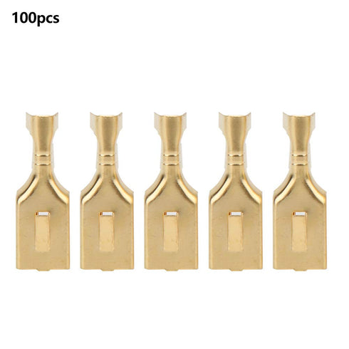 7.8Mm Female Quick Disconnect,100 Pcs Blade, Brass Plug and Pull Type Connector 8mm Female Spade Terminal with 7.92 Terminal 7.8mm