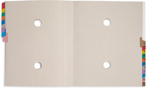 Blue Summit Expanding Desk File, Letter Size, 26 Dividers for A-Z Organization