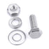1/4-20 x 3/4" Stainless Steel Hex Bolts Screws with Nuts and Washers, 304 SS 18-8, 10 Sets