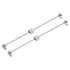 uxcell Linear Motion Rod Shaft Guide Set - 2pcs 8mm x 500mm with 2pcs SCS8UU Bearing Block