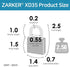 XD35 Combination Lock - 3-Digit Padlock for School Gym Sports Locker, Fence, Toolbox, Case, Hasp Storage (1-Pack, Gray)