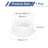 1Pcs Grommets 38mm 28mm Grommet uxcell Rubber Drill Hole, ID Hole Top Hat White Silicone Rubber Hole Plug Gasket