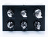 Single End 2 Flute End Mill Set - 6PCS with 3/8" Shank, Plastic Stand