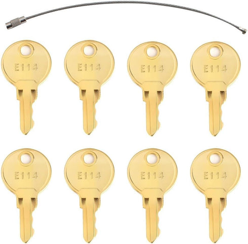 feishunteng 8PCS E114 Paper Towel Dispenser Replacement Keys Compatible with Toilet Paper, Toilet