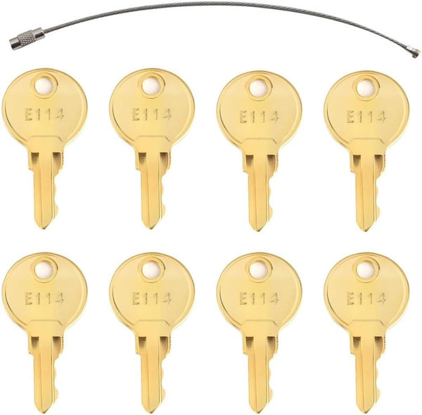 feishunteng 8PCS E114 Paper Towel Dispenser Replacement Keys Compatible with Toilet Paper, Toilet