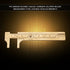 Brass Vernier Pocket Caliper Gauge, Handy Sliding Ruler Measuring Tool Double Scales mm/inch Mini Bead Wire Jewelry