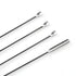 1 Set of 3 Pcs Stainless Steel Double Ended Micro Lab Scoop Spoon, Half Rounded and Flat End Spatula Sampler