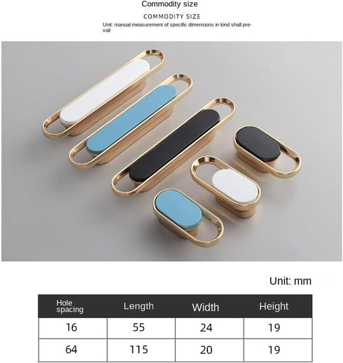SANCHAKOU 6Pcs 16Mmk Zinc Alloy Drawer Pulls Bedside Cabinet Handle Bathroom Cabinet Wine Cabinet Cabinet Door Handle