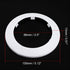 uxcell 89mm Pipe Cover Decoration - PP Plastic Water Pipe Escutcheon White 2pcs
