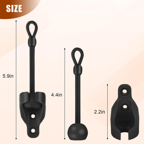 Seprochoo 3 Set, Sun visor parts Bungee kit and end cover, weather resistance, for Coolaroo external roller shutter