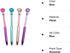 Diamond Pens Pack of 4, Cute Retractable Ballpoint Pens with Rhinestones, Crystal Bling, Blue Gel Ink for Women Gifts