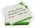 Notes - 24 Green Dry Erase Magnetic Cards, 4 x 4 inch, Reusable for Whiteboard, Tasks, Planning, Organization