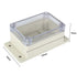 YXQ 100x68x50mm Clear Cover Junction Box Waterproof ABS Project Case Enclosure with Hole Cable Wire Connect Power Wall Hang (3.9 x 2.7 x 2 inches)