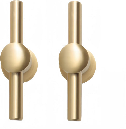 SANCHAKOU Gold Knobs for Dresser 2 Pack Chinese Style Drawer Shoe Cabinet Bedside