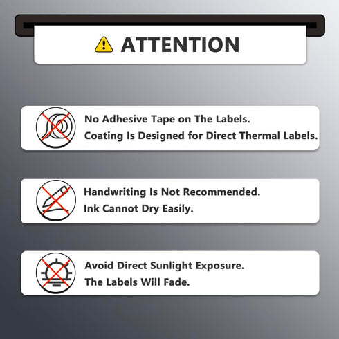BETCKEY 4" x 2" (102 mm x 51 mm) Barcode Shipping & Multipurpose Labels, Compatible with Zebra & Rollo Printer, 2