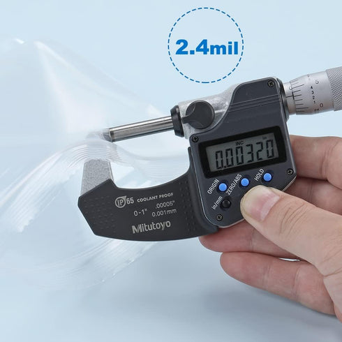 1000PCS 6"x9" Clear Small Plastic Resealable Poly Zip Bags - Durable Thick 2.4 Mil for Packaging