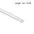 uxcell Silicone Tubing, 1.5mm ID x 2.5mm OD, 16ft(5m) Clear Silicone Rubber Tube Air Hose Water Pipe