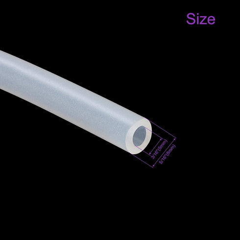 DMiotech 5mm ID 8mm OD Silicone Tube: 10 Feet Translucent Industrial Tubing for Water Air Pump Applications