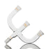 XCD Borosilicate Glass 4-Way Claisen Adapter with 14/20 Joints for Laboratory Distillation