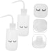 Eyelash Cleaning Tool, 4pcs Multi-function Plastic Bottles, Indoor Wash Bottle for Eyelashes, White
