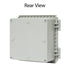 LeMotech Electrical Box, IP67 Waterproof Hinged Cover Junction Box, ABS Plastic Enclosure with Mounting Plate, Grey