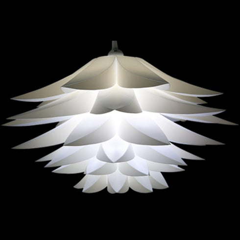 Lightingsky 20" (50cm) 15 Ceiling Pendant DIY IQ Jigsaw Puzzle Lotus Flower Lamp Shade Kit with Feet Hanging Cord