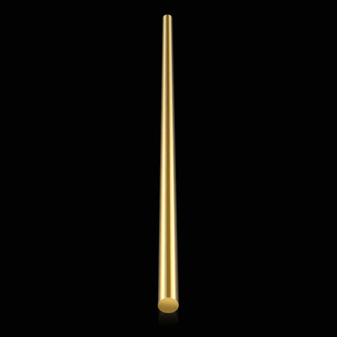Favordrory 3/8 Inch Brass Round Rod, 1PCS Lathe Bar Stock, 14 Inches in Length, 3/8 Inch Diameter