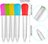 HiMo 10 Pack Liquid Pipettes Droppers, 5ml Clear Medicine Eye Dropper for Kids with Bulb Tip & Clean Brush