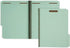Blue Summit Fastener Folder, 2” Expansion, Letter Size, Gray/Green, 25 Pack