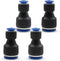 4 Pcs Pneumatic Straight Reducing Push to Connect Adapter, 6mm to 10mm Quick Release Reducer Fittings (PG6-10)