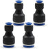 4 Pcs Pneumatic Straight Reducing Push to Connect Adapter, 6mm to 10mm Quick Release Reducer Fittings (PG6-10)
