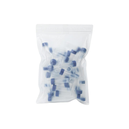 Sterile Plastic Graduated Test Tubes 5ml, Sample Storage Container with Screw Cap, Case of 50