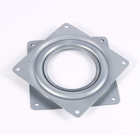 Glomora 4in Galvanized Steel Rotating Plate Display Base for Cake, Kitchen Cabinets, Monitor, TV, Painting, and More
