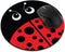 Non-Slip Round Mousepad, FINCIBO Red Ladybug Mouse Pad for Home, Office and Gaming