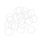 uxcell Silicone O-Rings, 19mm OD 16mm ID 1.5mm Width VMQ Seal Gasket for Compressor Valves Pipe Repair (20 Pack)